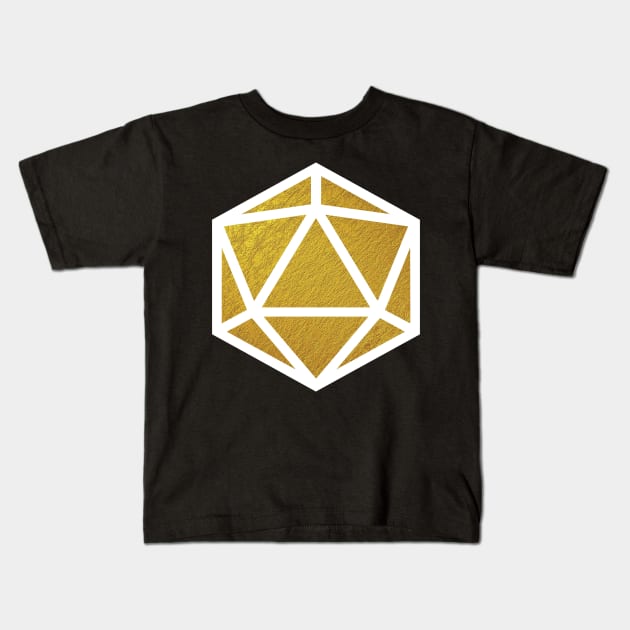 D20 Decal Badge - Coinage Kids T-Shirt by aaallsmiles